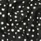 Basic Black-White Famous Designer Blurry Dot Printed Chiffon Fabric By the Yard